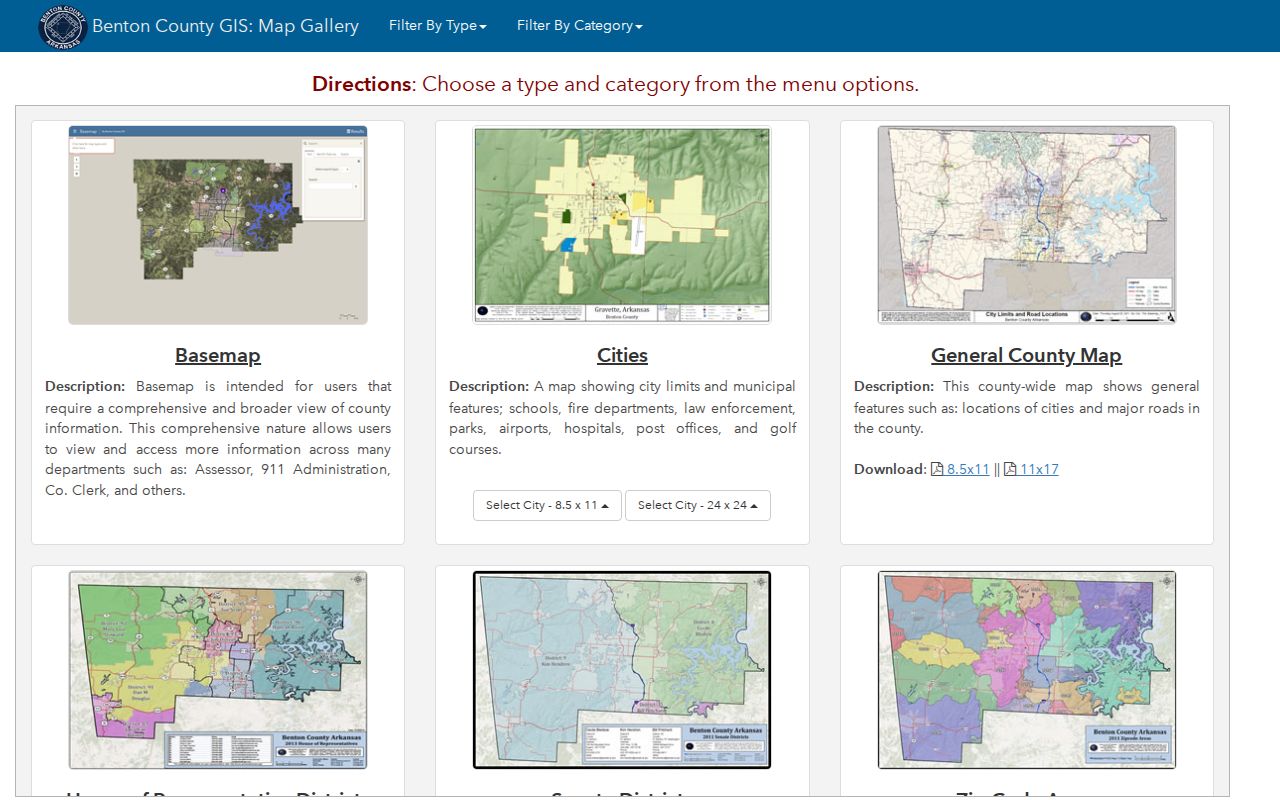 Benton County map gallery for Rogers neighbors research